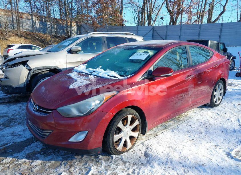 Photo 2 of 2013 Hyundai Elantra LIMITED (VIN 5NPDH4AE1DH236256)