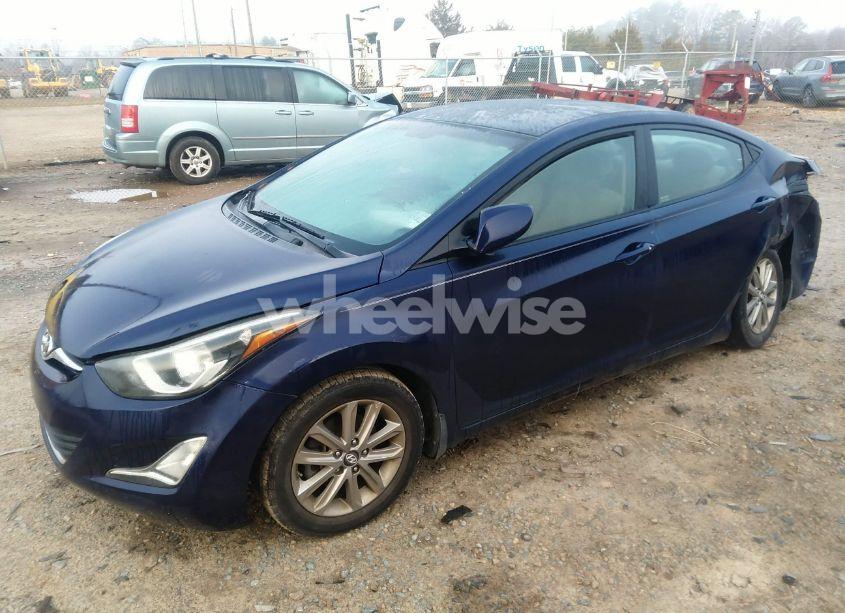 Photo 2 of 2014 Hyundai Elantra SE (VIN 5NPDH4AE1EH508886)