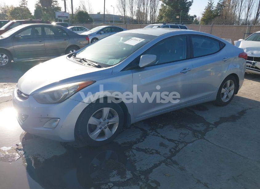 Photo 2 of 2012 Hyundai Elantra GLS (VIN 5NPDH4AE2CH140084)