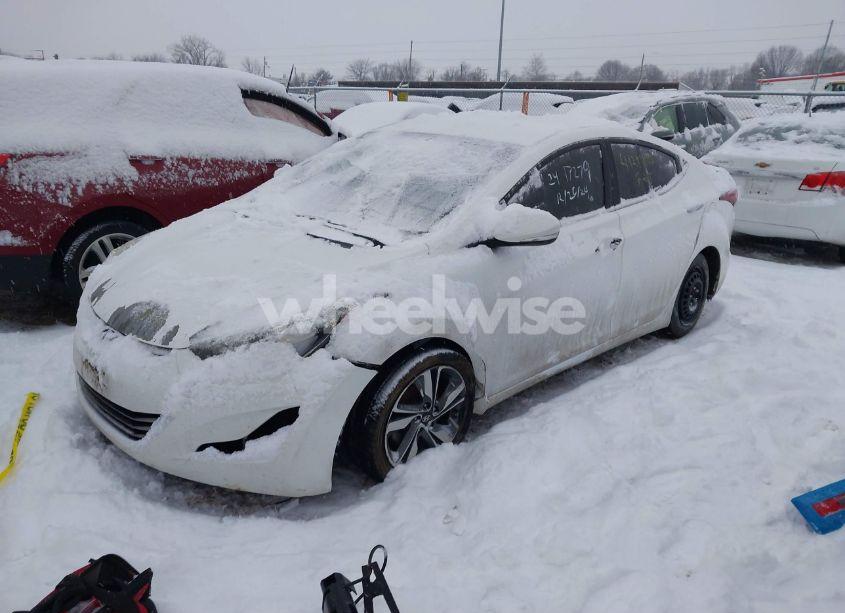 Photo 2 of 2014 Hyundai Elantra LIMITED (VIN 5NPDH4AE2EH463862)