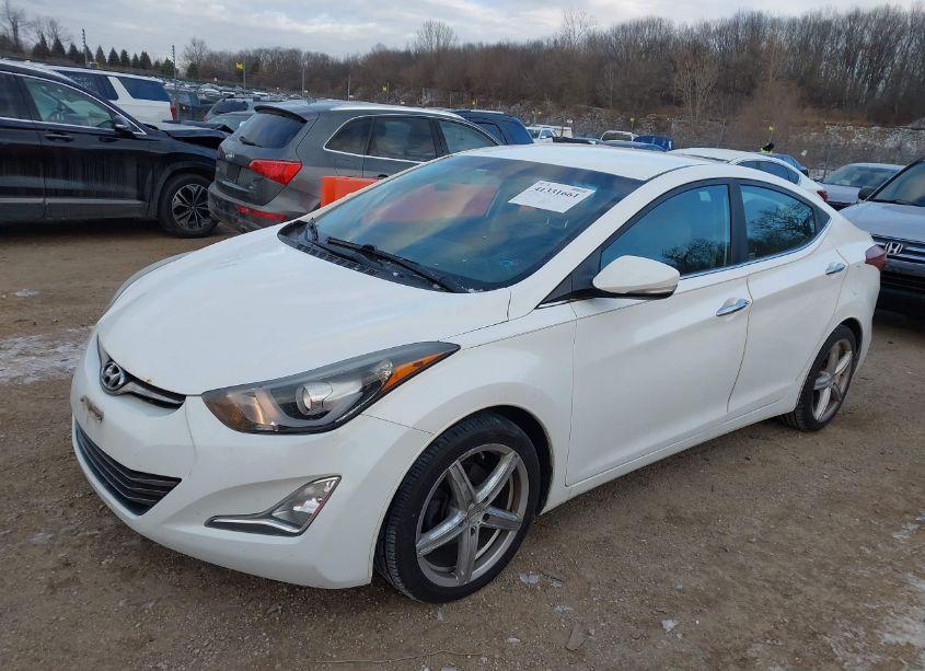 Photo 2 of 2014 Hyundai Elantra LIMITED (VIN 5NPDH4AE2EH483383)