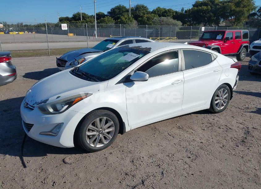 Photo 2 of 2015 Hyundai Elantra SE (VIN 5NPDH4AE2FH576017)