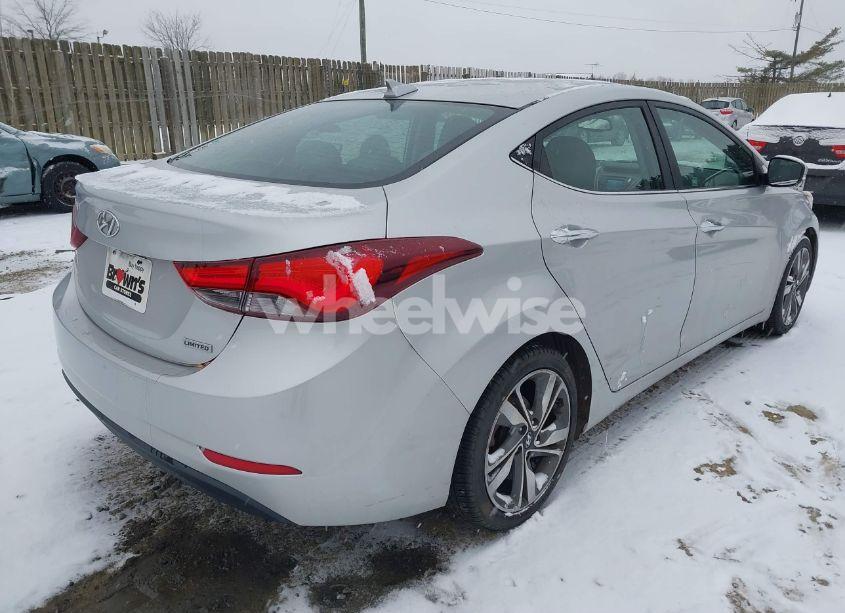 Photo 4 of 2015 Hyundai Elantra LIMITED (VIN 5NPDH4AE2FH597191)