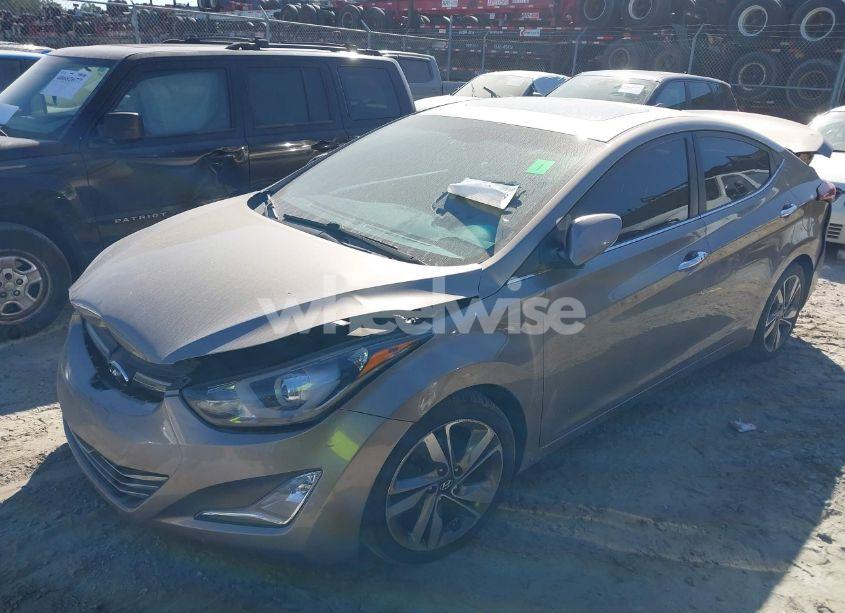 Photo 2 of 2015 Hyundai Elantra LIMITED (VIN 5NPDH4AE2FH610697)