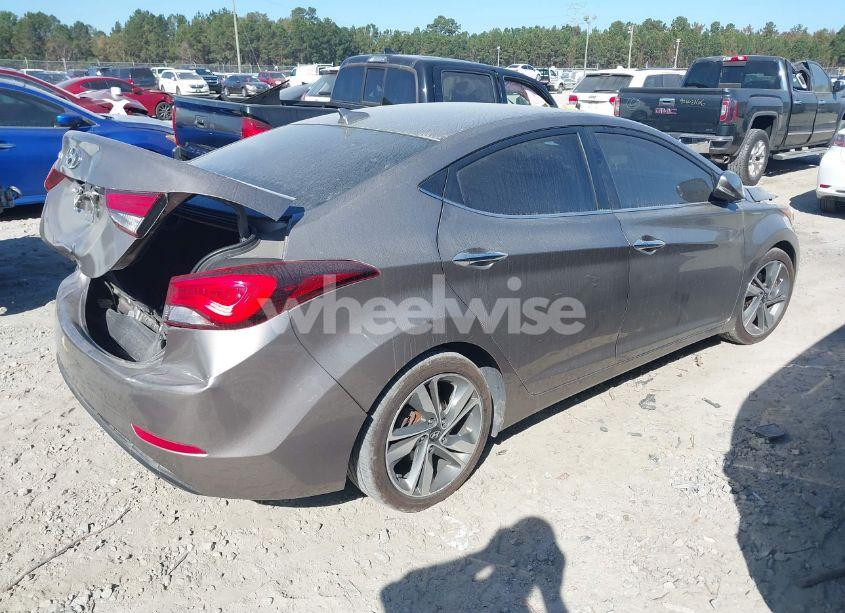 Photo 4 of 2015 Hyundai Elantra LIMITED (VIN 5NPDH4AE2FH610697)