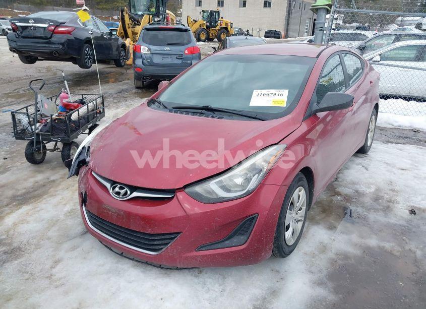 Photo 2 of 2016 Hyundai Elantra SE (VIN 5NPDH4AE2GH750895)