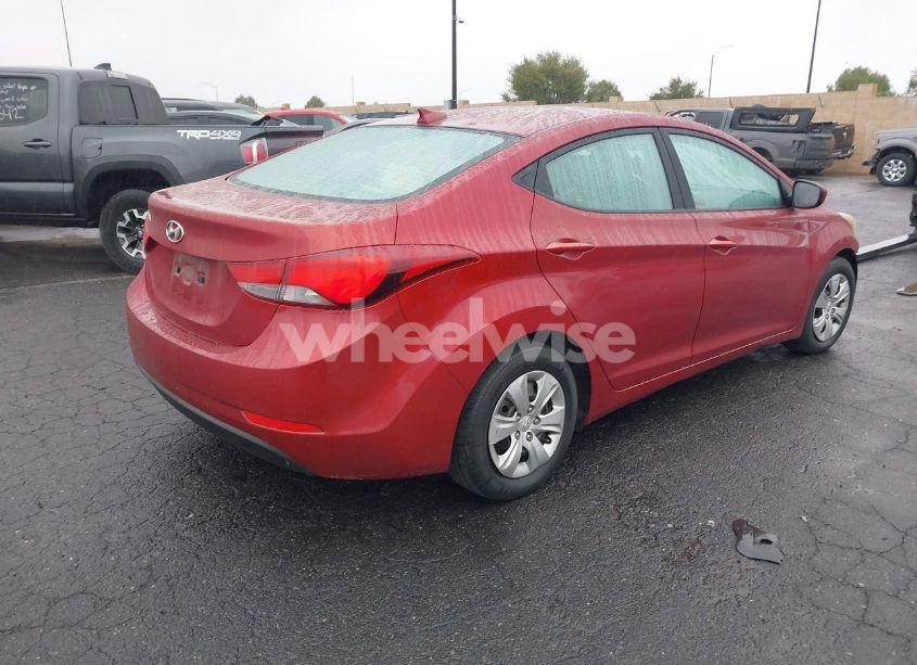 Photo 4 of 2016 Hyundai Elantra SE (VIN 5NPDH4AE2GH751223)
