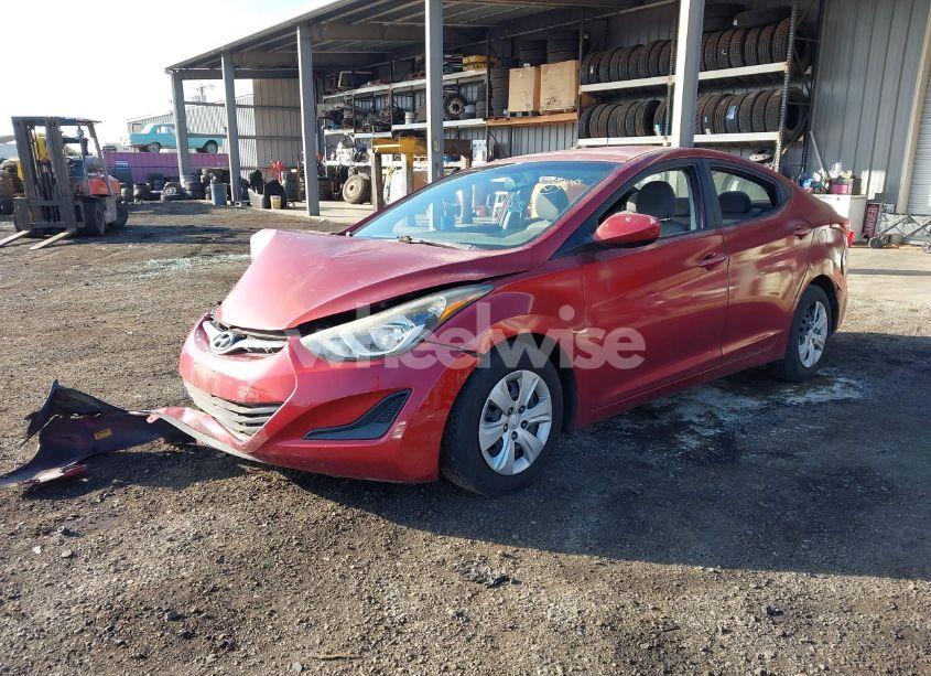 Photo 2 of 2016 Hyundai Elantra SE (VIN 5NPDH4AE2GH767325)