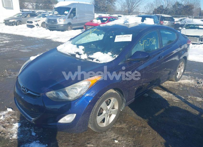 Photo 2 of 2012 Hyundai Elantra GLS (VIN 5NPDH4AE3CH133919)