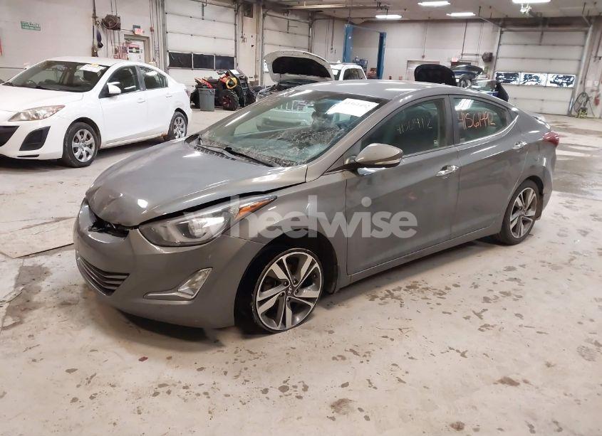 Photo 2 of 2014 Hyundai Elantra LIMITED (VIN 5NPDH4AE3EH523972)