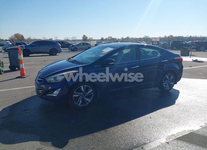 Photo 2 of 2014 Hyundai Elantra LIMITED (VIN 5NPDH4AE3EH528556)
