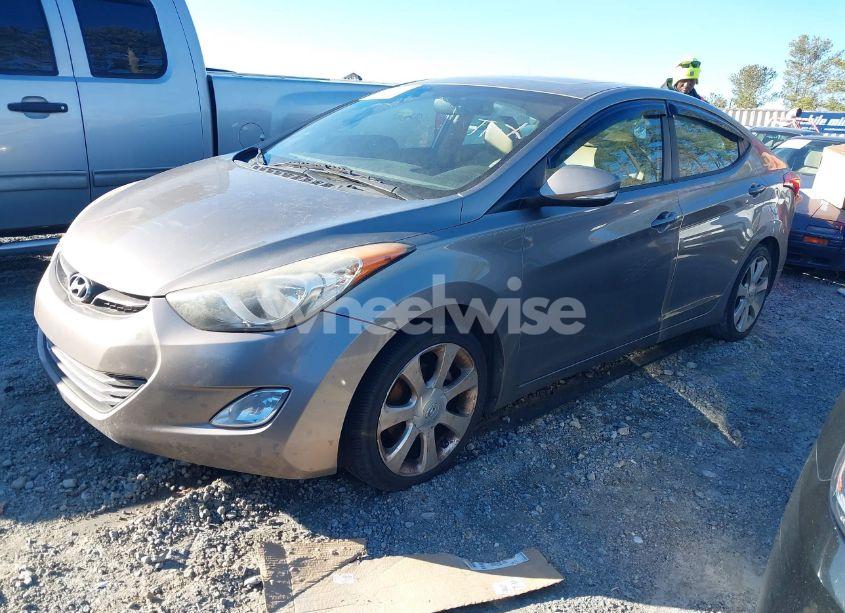 Photo 2 of 2012 Hyundai Elantra LIMITED (VIN 5NPDH4AE4CH102680)