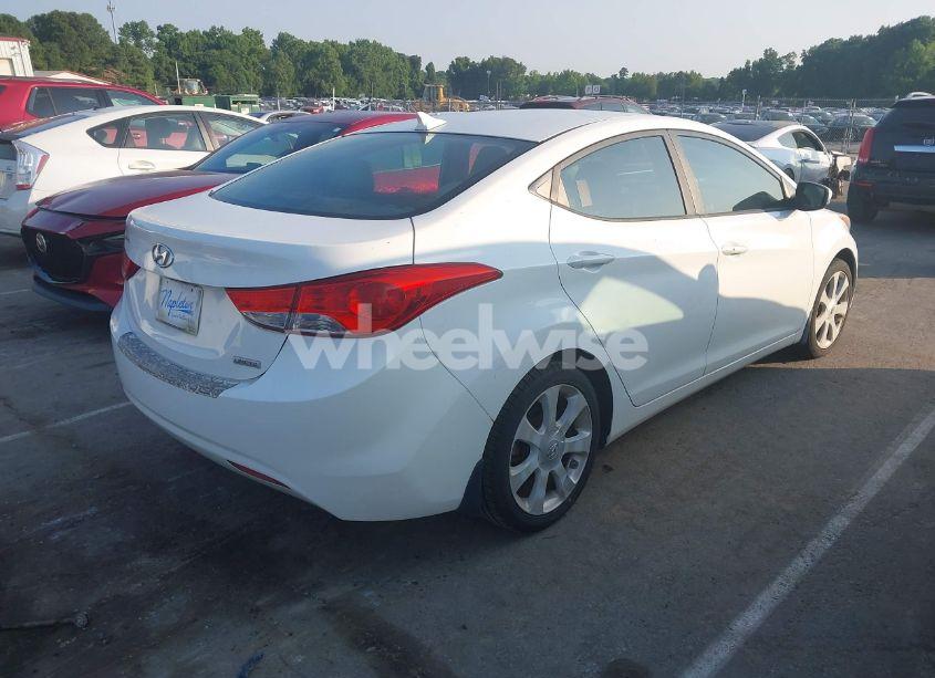 Photo 4 of 2012 Hyundai Elantra LIMITED (VIN 5NPDH4AE4CH118507)