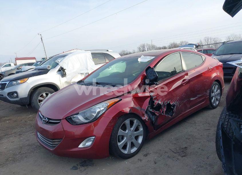 Photo 2 of 2013 Hyundai Elantra LIMITED (VIN 5NPDH4AE4DH406626)