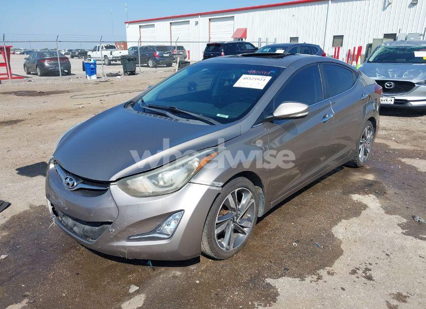 Photo 2 of 2014 Hyundai Elantra LIMITED (VIN 5NPDH4AE4EH506971)