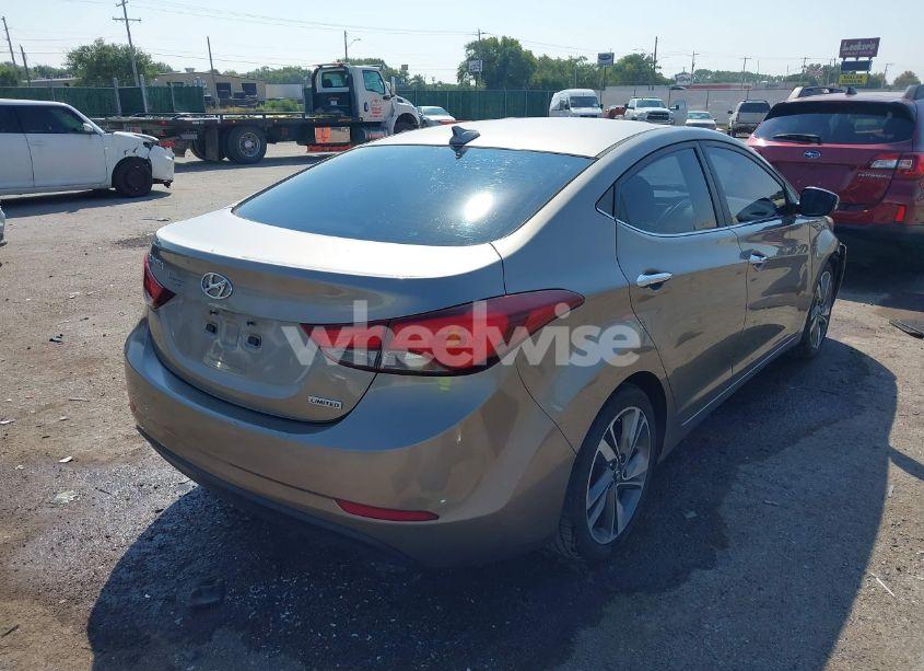 Photo 4 of 2014 Hyundai Elantra LIMITED (VIN 5NPDH4AE4EH506971)