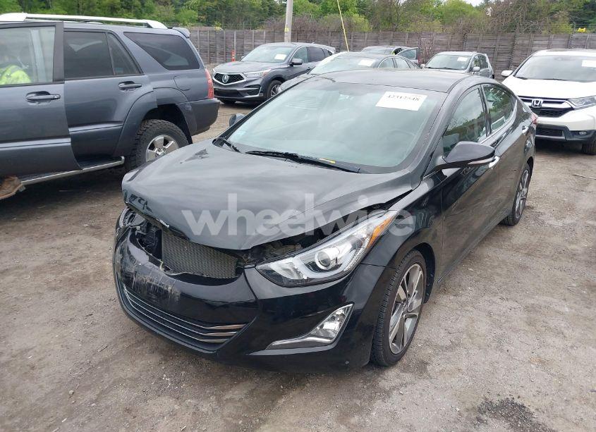 Photo 2 of 2014 Hyundai Elantra LIMITED (VIN 5NPDH4AE4EH533992)