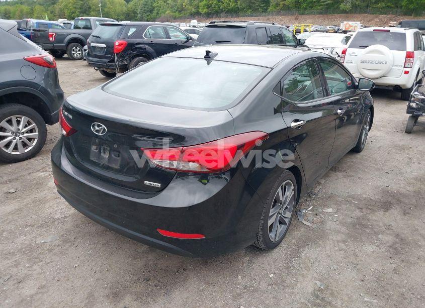 Photo 4 of 2014 Hyundai Elantra LIMITED (VIN 5NPDH4AE4EH533992)