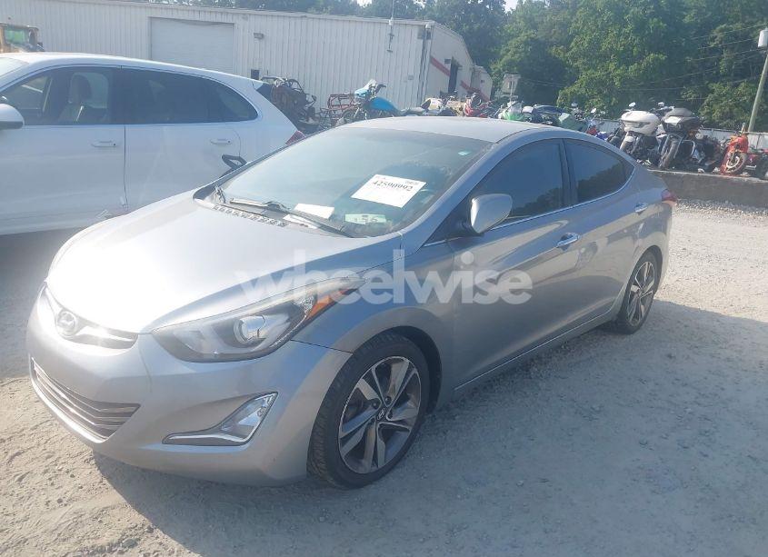 Photo 2 of 2015 Hyundai Elantra LIMITED (VIN 5NPDH4AE4FH620938)
