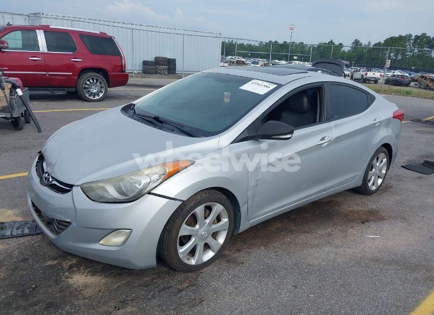 Photo 2 of 2012 Hyundai Elantra LIMITED (VIN 5NPDH4AE5CH100730)