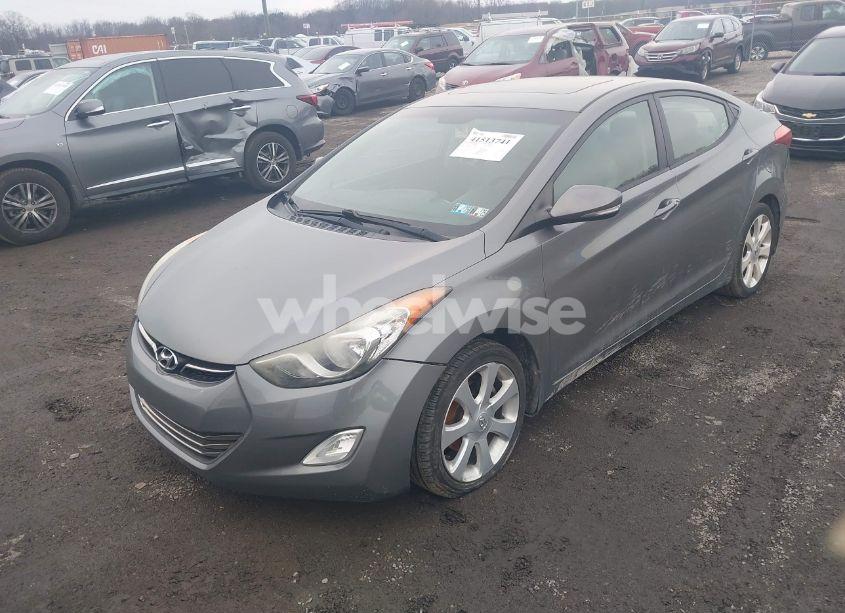 Photo 2 of 2012 Hyundai Elantra LIMITED (VIN 5NPDH4AE5CH150639)