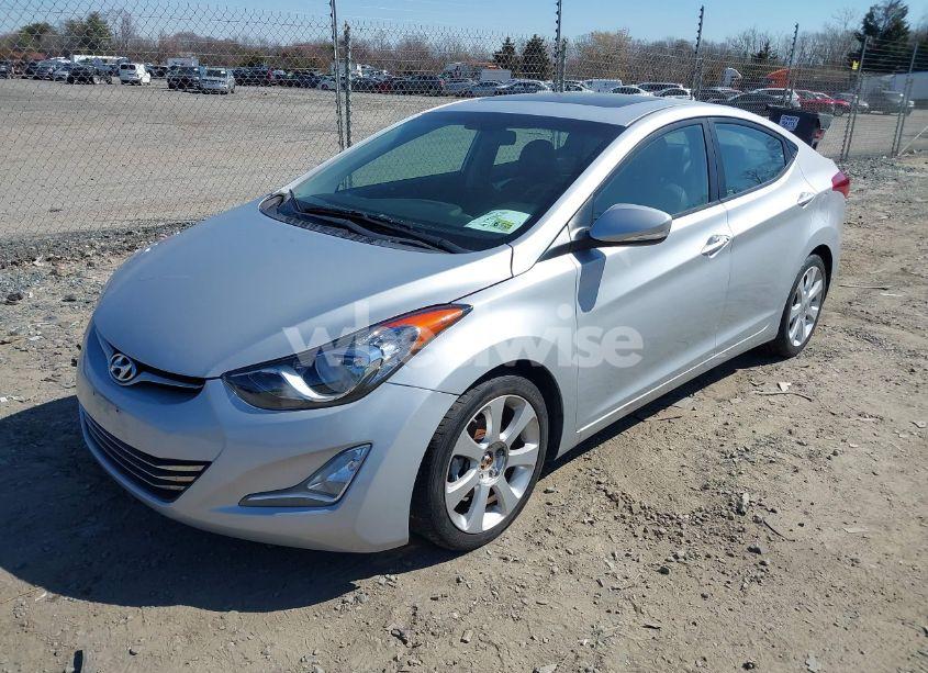 Photo 2 of 2013 Hyundai Elantra LIMITED (VIN 5NPDH4AE5DH190592)