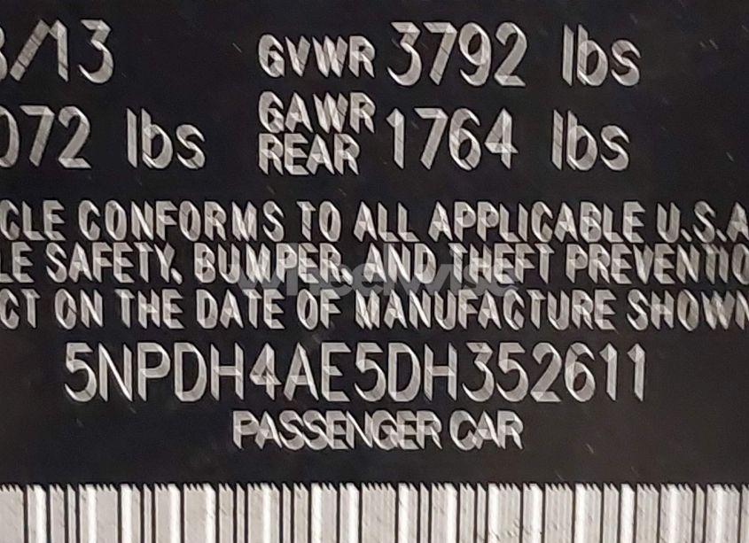 Photo 9 of 2013 Hyundai Elantra GLS (VIN 5NPDH4AE5DH352611)