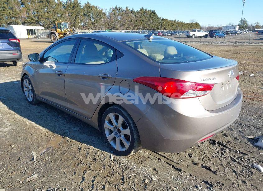Photo 3 of 2013 Hyundai Elantra LIMITED (VIN 5NPDH4AE5DH395278)