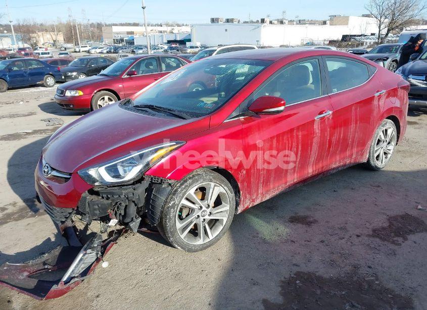 Photo 2 of 2014 Hyundai Elantra LIMITED (VIN 5NPDH4AE5EH463998)