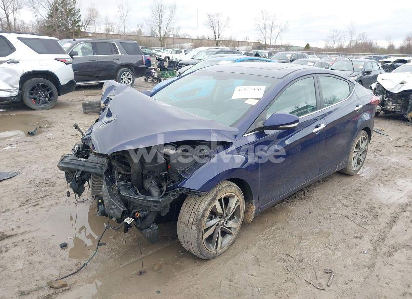 Photo 2 of 2014 Hyundai Elantra LIMITED (VIN 5NPDH4AE5EH535878)