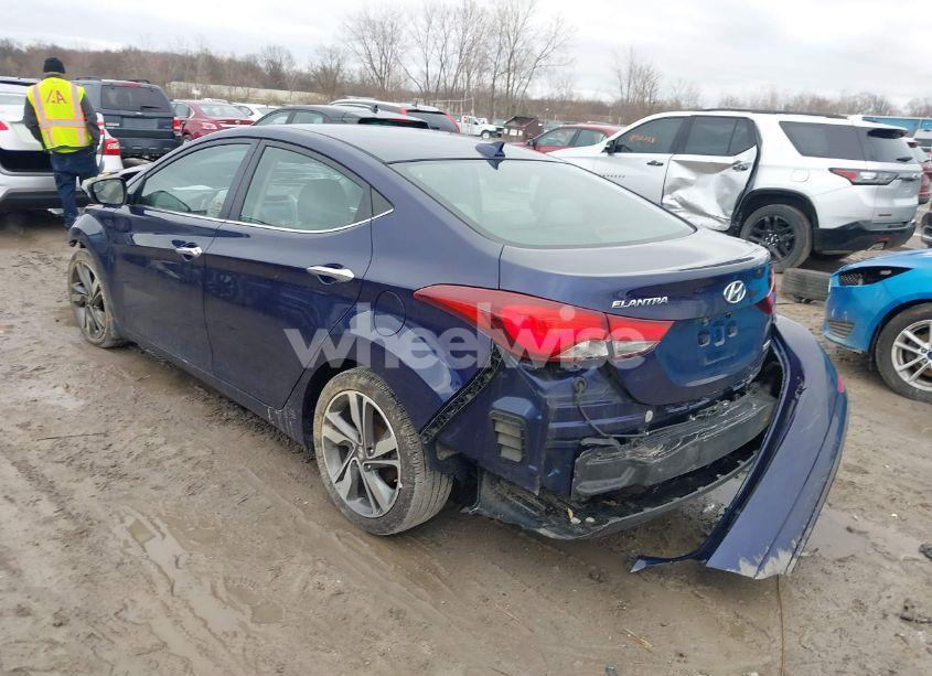 Photo 3 of 2014 Hyundai Elantra LIMITED (VIN 5NPDH4AE5EH535878)