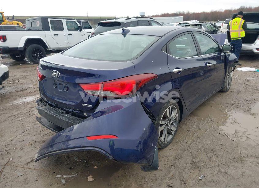 Photo 4 of 2014 Hyundai Elantra LIMITED (VIN 5NPDH4AE5EH535878)