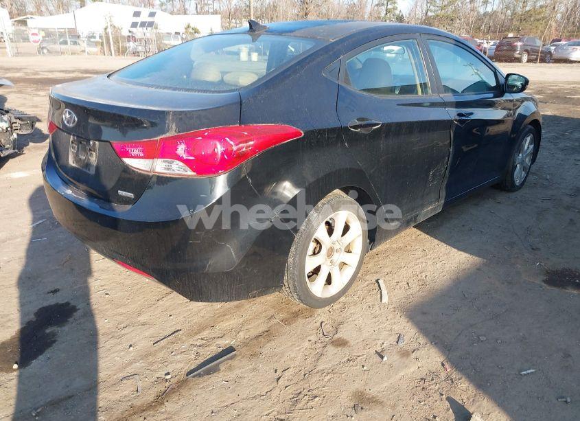 Photo 4 of 2011 Hyundai Elantra LIMITED (VIN 5NPDH4AE6BH001011)