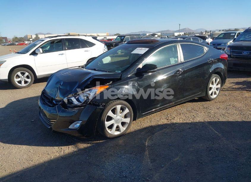 Photo 2 of 2012 Hyundai Elantra LIMITED (VIN 5NPDH4AE6CH123739)