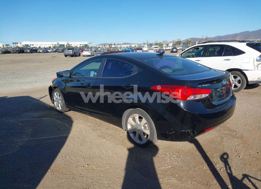 Photo 3 of 2012 Hyundai Elantra LIMITED (VIN 5NPDH4AE6CH123739)