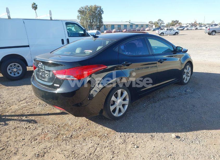 Photo 4 of 2012 Hyundai Elantra LIMITED (VIN 5NPDH4AE6CH123739)