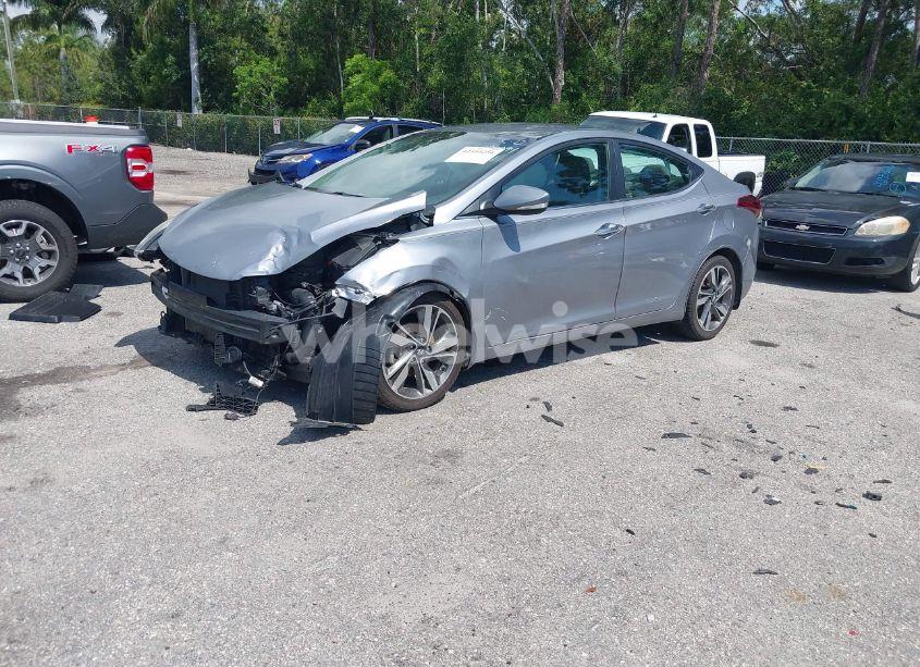 Photo 2 of 2015 Hyundai Elantra LIMITED (VIN 5NPDH4AE6FH619421)