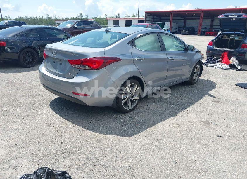 Photo 4 of 2015 Hyundai Elantra LIMITED (VIN 5NPDH4AE6FH619421)