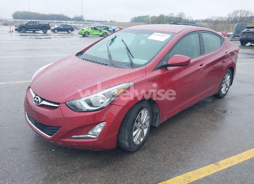 Photo 2 of 2015 Hyundai Elantra SE (VIN 5NPDH4AE6FH623680)