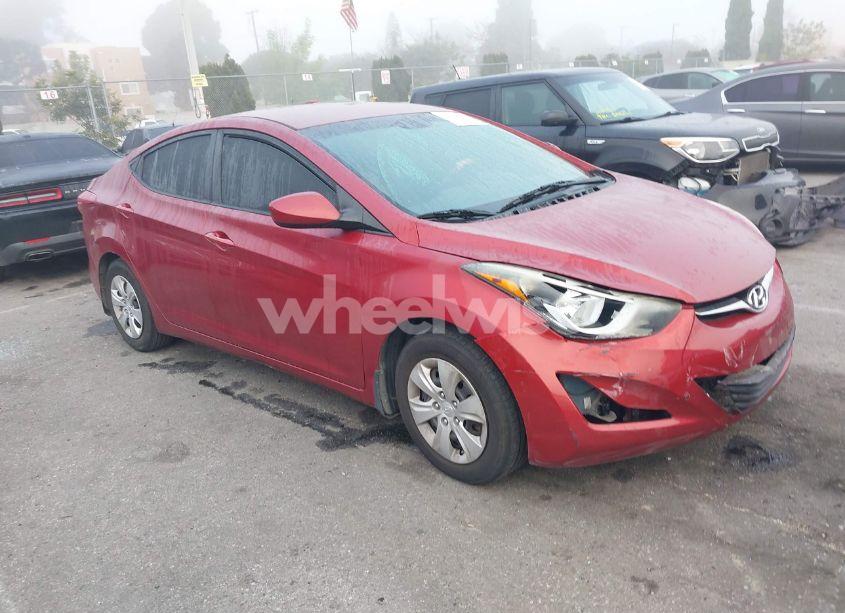 2016 Hyundai Elantra SE (VIN 5NPDH4AE6GH780384) main photo