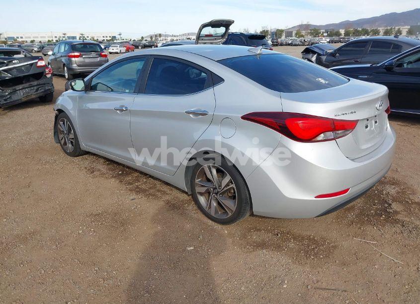 Photo 3 of 2015 Hyundai Elantra LIMITED (VIN 5NPDH4AE7FH638110)