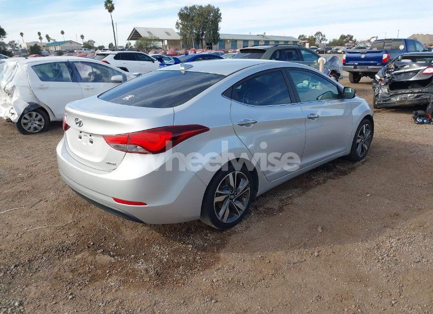 Photo 4 of 2015 Hyundai Elantra LIMITED (VIN 5NPDH4AE7FH638110)