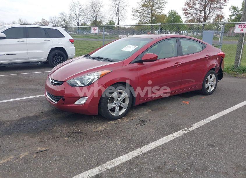 Photo 2 of 2013 Hyundai Elantra GLS (VIN 5NPDH4AE8DH193616)