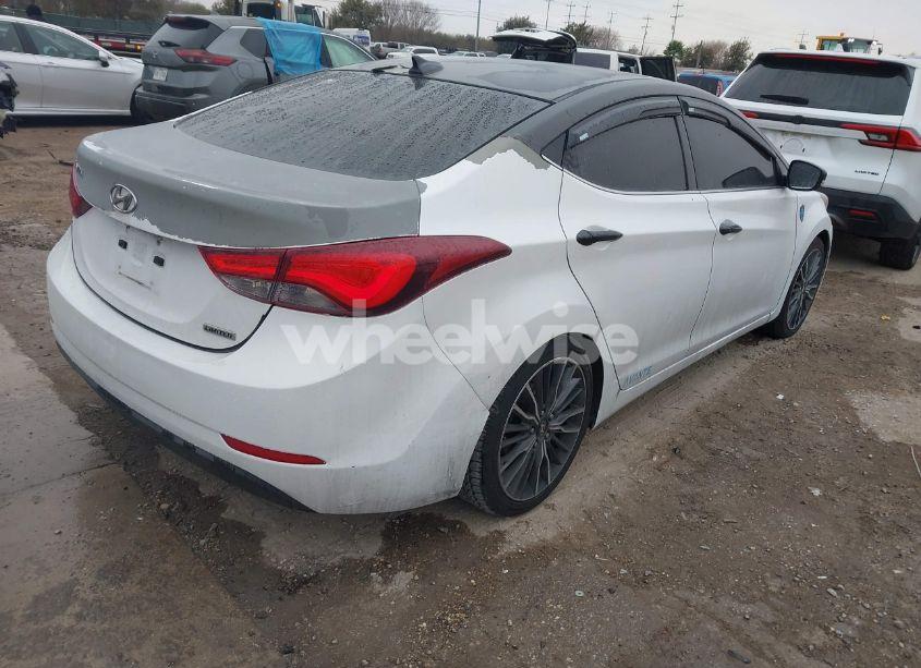 Photo 4 of 2015 Hyundai Elantra LIMITED (VIN 5NPDH4AE8FH605326)