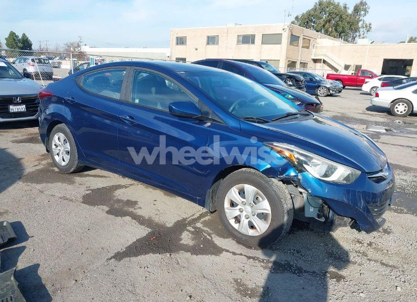 2016 Hyundai Elantra SE (VIN 5NPDH4AE8GH758564) main photo