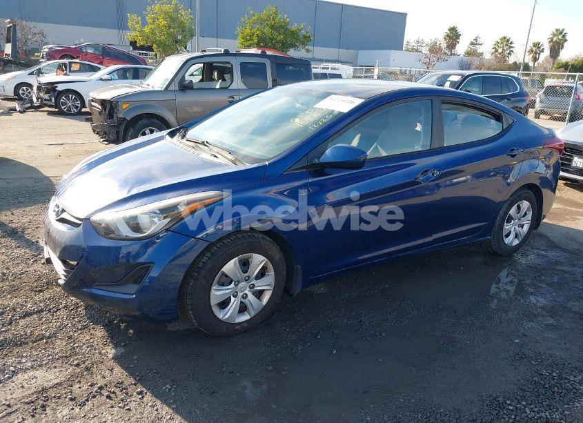 Photo 2 of 2016 Hyundai Elantra SE (VIN 5NPDH4AE8GH758564)