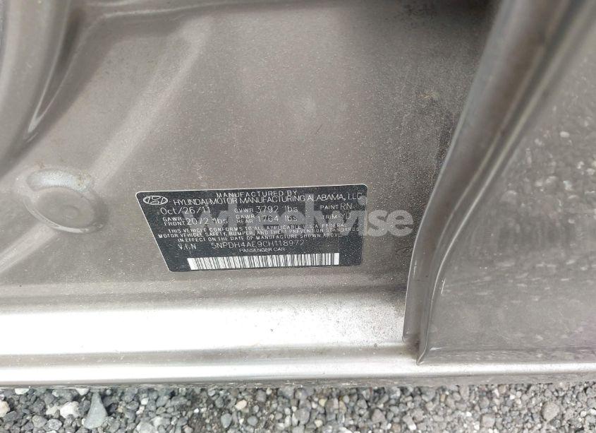 Photo 9 of 2012 Hyundai Elantra GLS (VIN 5NPDH4AE9CH118972)