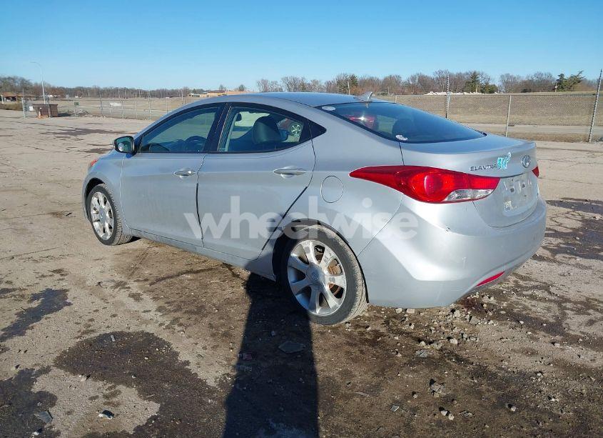 Photo 3 of 2012 Hyundai Elantra LIMITED (VIN 5NPDH4AE9CH148666)