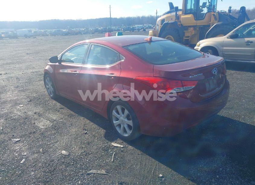 Photo 3 of 2013 Hyundai Elantra LIMITED (VIN 5NPDH4AE9DH447186)