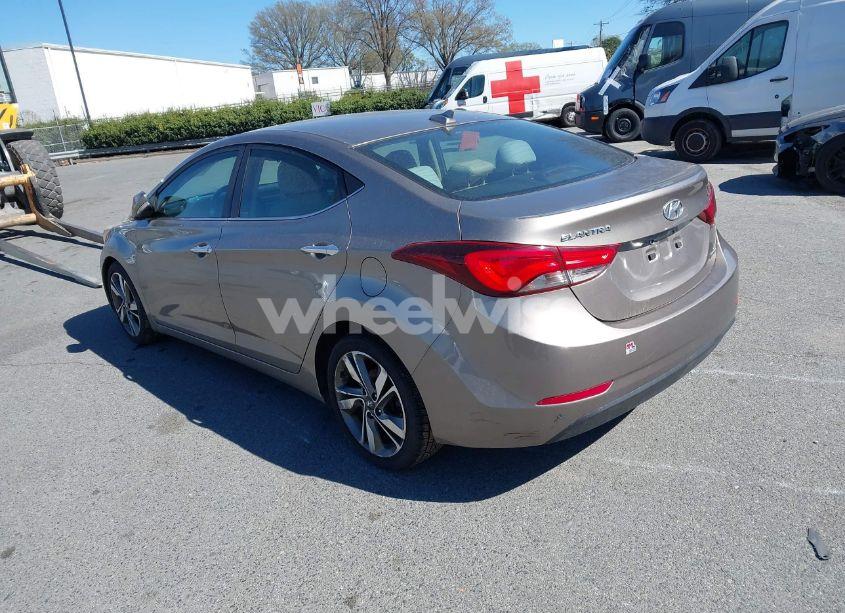 Photo 3 of 2014 Hyundai Elantra LIMITED (VIN 5NPDH4AE9EH457296)